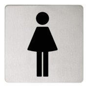 Keuco Plaque de porte Plan Symbole Femmes, chromé