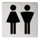 Keuco Plaque de porte Plan Symbole Femmes/Hommes, chromé-1