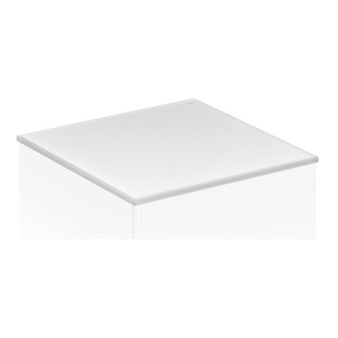 Keuco Plaque de recouvrement Edition 11 Planning 105,2x3x52cm, bl. mat, cloison, socle laqué
