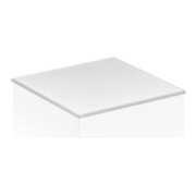 Keuco Plaque de recouvrement Edition 11 Planning 35,2x3x52cm, blanc brillant, verre, support laqué