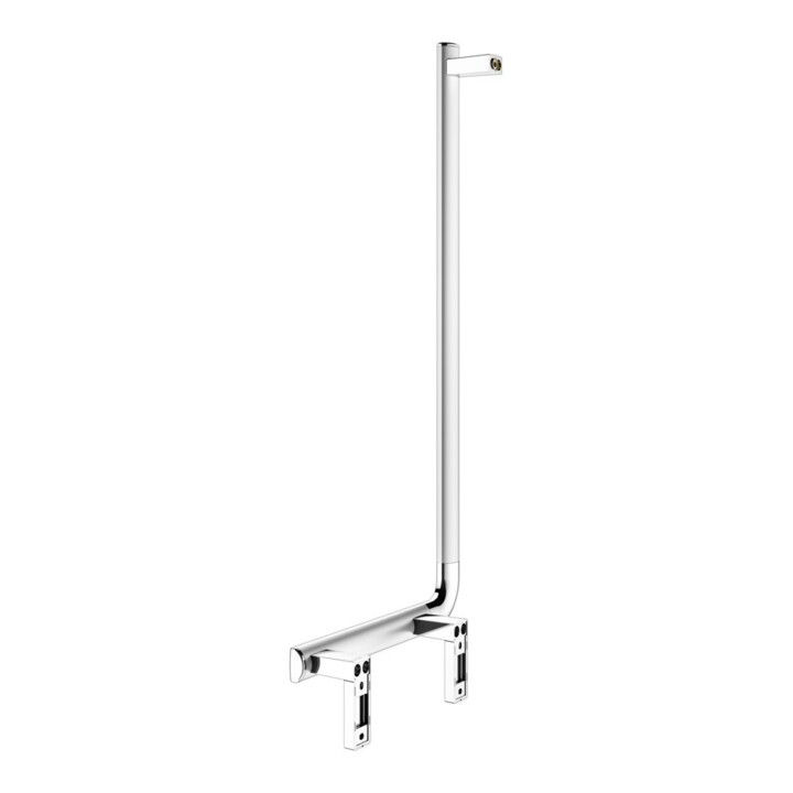 Keuco Poignée d’angle AXESS 90°, gauche, 381x851 mm, alu argenté anodisé/vc