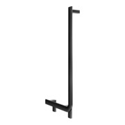 Keuco Poignée d'angle AXESS 90°, gauche, chromée, 381x851mm, noir mat
