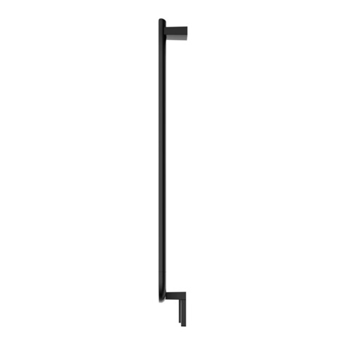 Keuco Poignée d'angle AXESS 90°, gauche, chromée, 381x851mm, noir mat