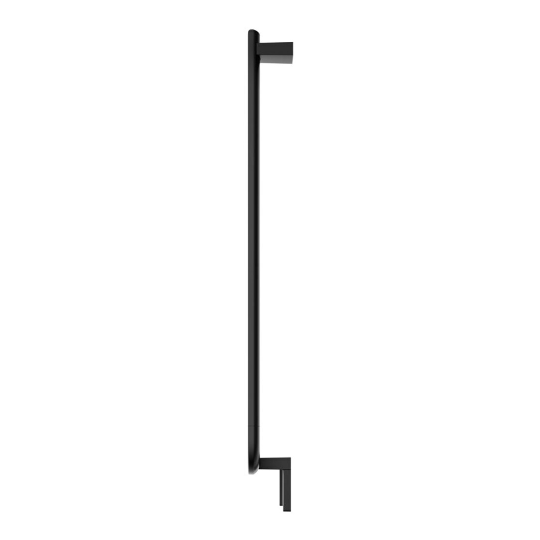 Keuco Poignée d'angle AXESS 90°, gauche, chromée, 381x851mm, noir mat