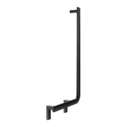 Keuco Poignée d'angle AXESS 90°, gauche, chromée, 381x851mm, noir mat-5