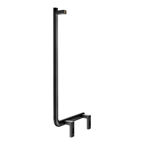 Keuco Poignée d'angle AXESS 90°, gauche, chromée, 381x851mm, noir mat