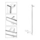 Keuco Poignée d’angle AXESS 90G, gauche AF, chromé, 381x851mm, chromé-2
