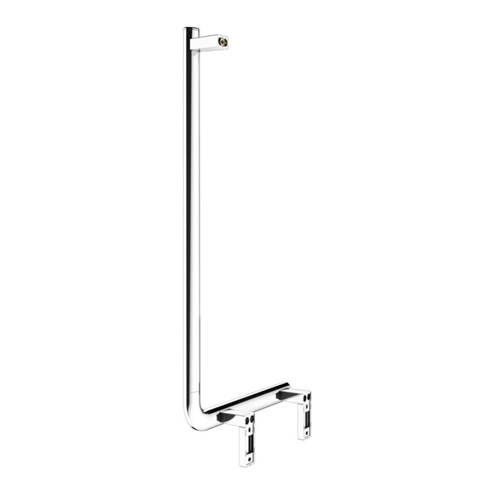 Keuco Poignée d’angle AXESS 90G, gauche AF, chromé, 381x851mm, chromé