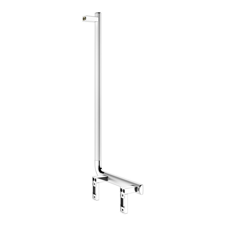 Keuco Poignée d'angle AXESS 90G, gauche AF, vc, 381x851mm, AL si-elox/vc