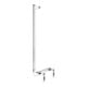 Keuco Poignée d'angle AXESS 90G, gauche AF, vc, 381x851mm, AL si-elox/vc-4