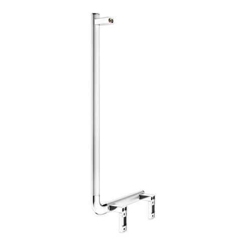 Keuco Poignée d'angle AXESS 90G, gauche AF, vc, 381x851mm, AL si-elox/vc