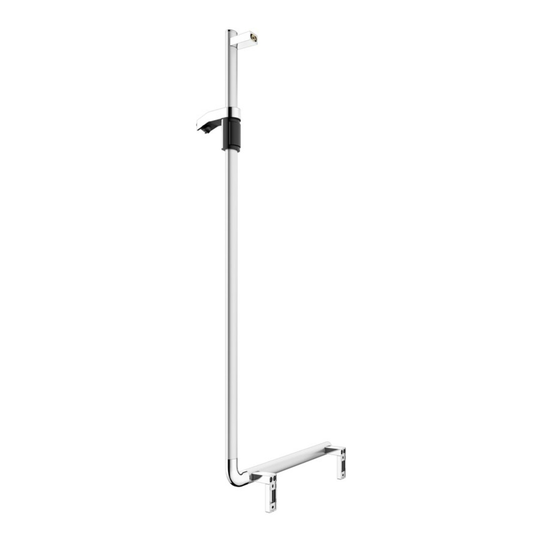 Keuco Poignée d'angle AXESS AL si-el/vc, 90°, avec barre de douche, version droite