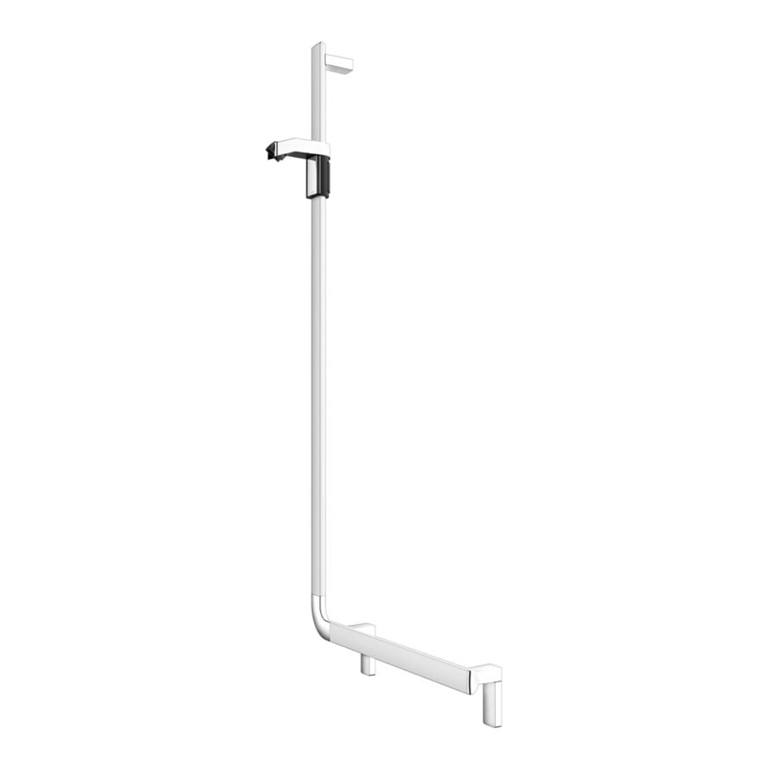 Keuco Poignée d'angle AXESS AL si-el/vc, 90°, avec barre de douche, version gauche