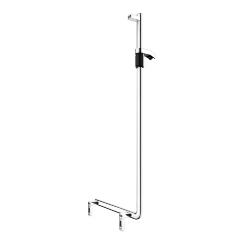 Keuco Poignée d'angle AXESS chromée, 90°, avec barre de douche, version gauche