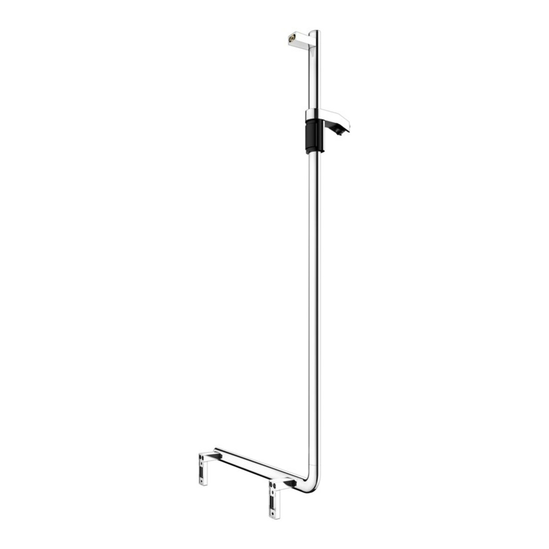 Keuco Poignée d'angle AXESS chromée, 90°, avec barre de douche, version gauche