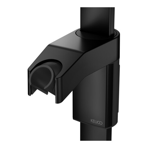 Keuco Poignée d'angle AXESS noir mat, 90°, avec barre de douche, version droite