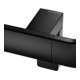 Keuco Poignée d'angle AXESS noir mat, 90°, avec barre de douche, version droite-2