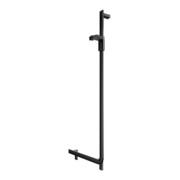 Keuco Poignée d'angle AXESS noir mat, 90°, avec barre de douche, version droite-4