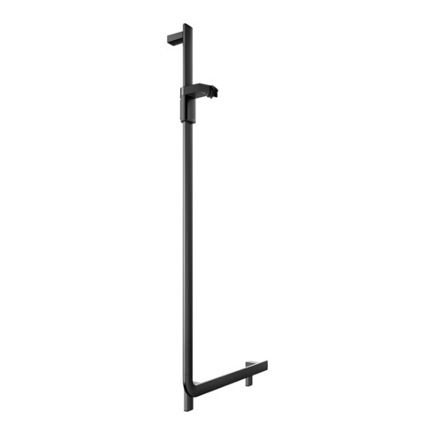 Keuco Poignée d'angle AXESS noir mat, 90°, avec barre de douche, version gauche