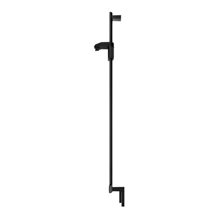 Keuco Poignée d'angle AXESS noir mat, 90°, avec barre de douche, version gauche