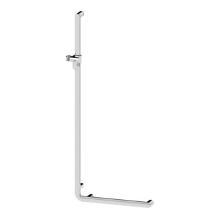 Keuco Poignée d’angle Elegance 90G, barre de douche L, douchette gauche, chromé