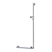 Keuco Poignée d'angle Plan Care 90G, utilis. à droite ou gauche, douche, chromé