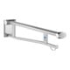 Keuco Poignée d'appui rabattable Plan Care WC 850 mm, gauche, alu argenté anodisé/gris noir-1