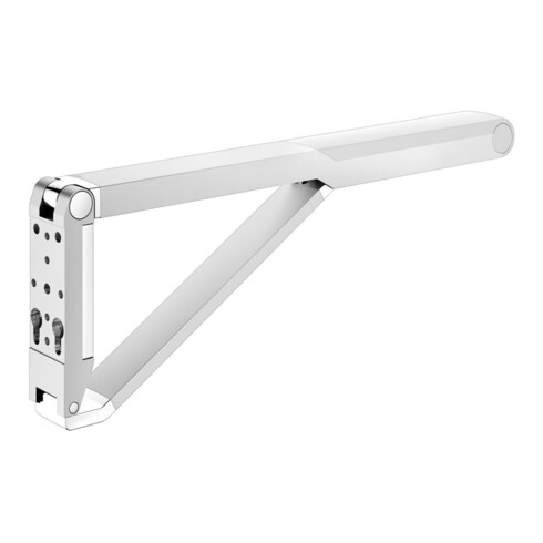 Keuco Poignée d'appui rabattable WC AXESS Aluminium argenté anodisé/blanc, 700 mm