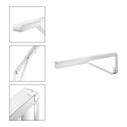 Keuco Poignée d'appui rabattable WC AXESS Aluminium argenté anodisé/blanc, 700 mm-4