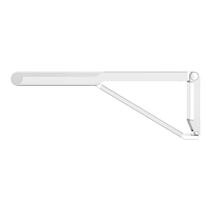 Keuco Poignée d'appui rabattable WC AXESS Aluminium argenté anodisé/blanc, 700 mm