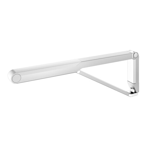 Keuco Poignée d'appui rabattable WC AXESS Aluminium argenté anodisé/blanc, 700 mm