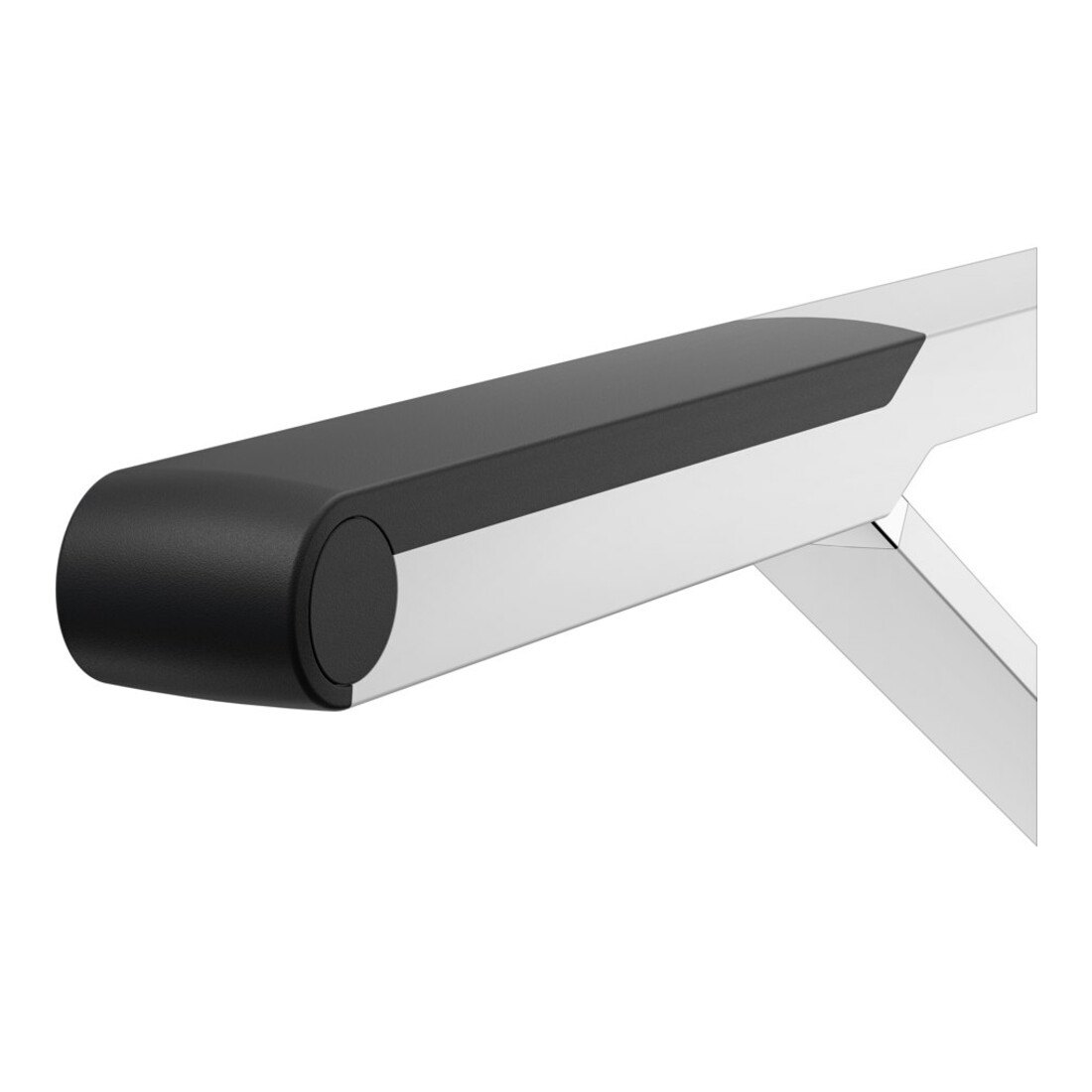 Keuco Poignée d'appui rabattable WC AXESS Aluminium argenté anodisé/noir, 700 mm