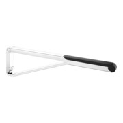 Keuco Poignée d'appui rabattable WC AXESS chromé/noir, 850 mm