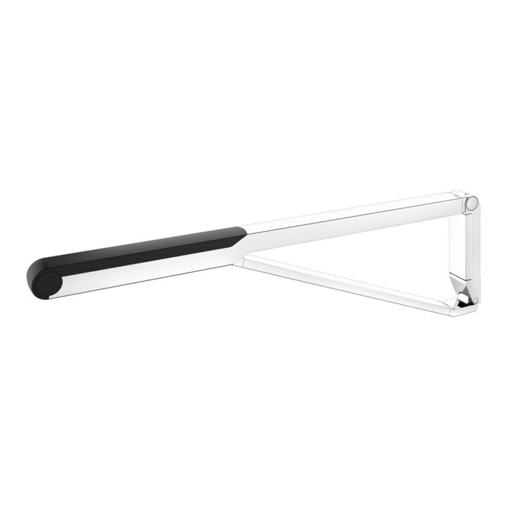 Keuco Poignée d'appui rabattable WC AXESS chromé/noir, 850 mm
