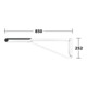 Keuco Poignée d'appui rabattable WC AXESS chromé/noir, 850 mm-5