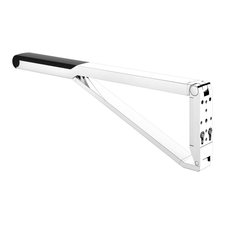 Keuco Poignée d'appui rabattable WC AXESS chromé/noir, 850 mm