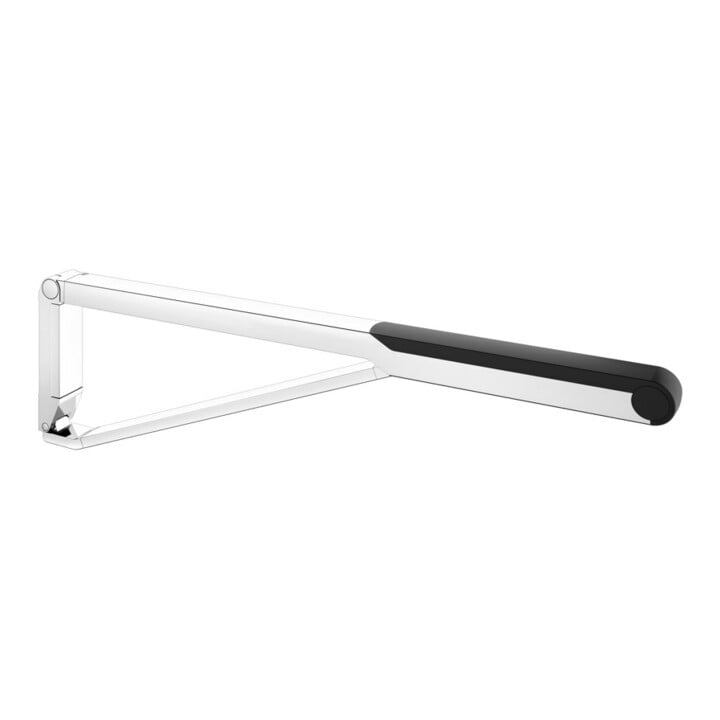 Keuco Poignée d'appui rabattable WC AXESS chromé/noir, 850 mm