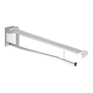 Keuco Poignée d'appui rabattable WC Plan Care 700 mm, freinée, chromé/blanc
