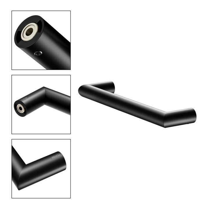 Keuco Poignée d'appui REVA noir mat, 328 mm
