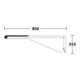 Keuco Poignée d'appui WC rabattable AXESS Aluminium argenté anodisé/noir, 850 mm