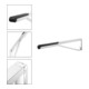 Keuco Poignée d'appui WC rabattable AXESS Aluminium argenté anodisé/noir, 850 mm-4