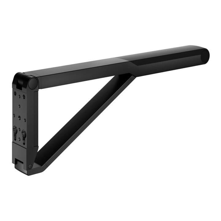 Keuco Poignée d'appui WC rabattable AXESS noir mat/noir, 700 mm