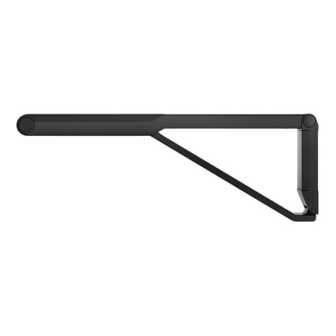 Keuco Poignée d'appui WC rabattable AXESS noir mat/noir, 700 mm