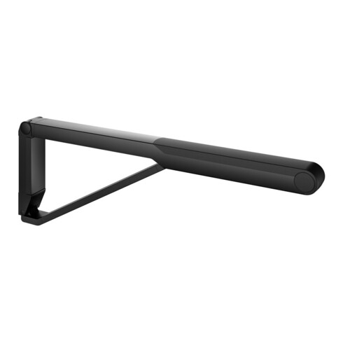 Keuco Poignée d'appui WC rabattable AXESS noir mat/noir, 700 mm