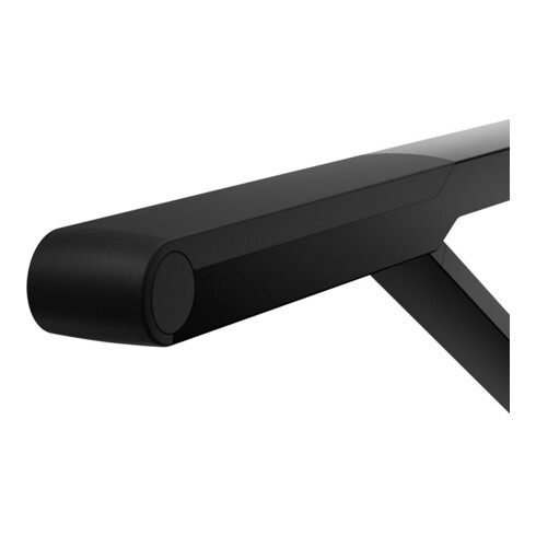 Keuco Poignée d'appui WC rabattable AXESS noir mat/noir, 700 mm