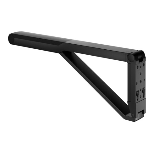 Keuco Poignée d'appui WC rabattable AXESS noir mat/noir, 700 mm