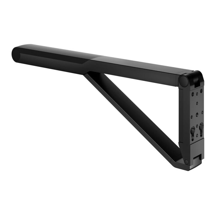 Keuco Poignée d'appui WC rabattable AXESS noir mat/noir, 700 mm
