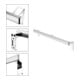 Keuco Poignée de maintien AXESS 1000 mm, aluminium argenté anodisé/chromé-4