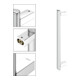 Keuco Poignée de maintien AXESS verticale, 500 mm, alu argent anodisé/vc-4