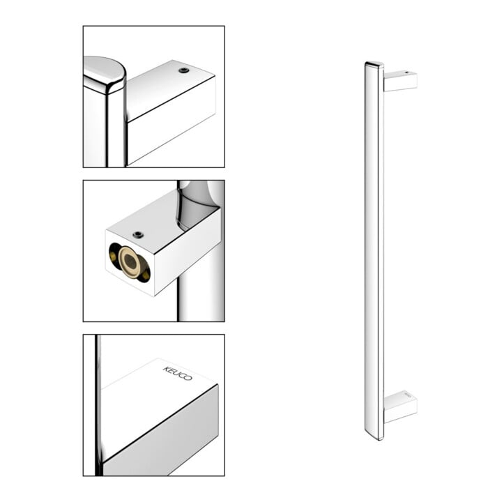 Keuco Poignée de maintien AXESS verticale, 600 mm, chromée